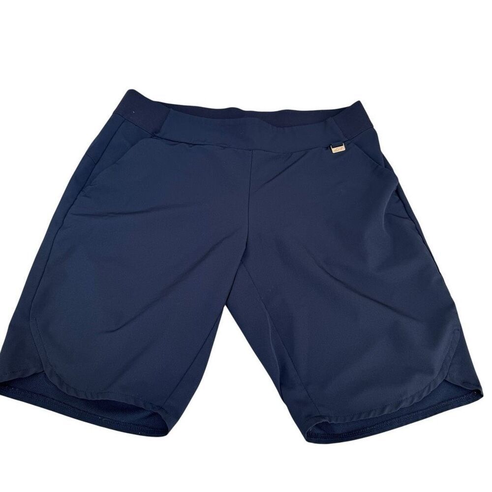 Greg Norman Men’s Golf Shorts Size S Navy Pull On Stretch Performance Bermuda